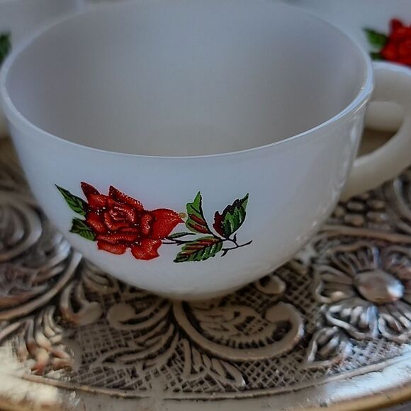 Vintage Federal Punch Teacups Set Of 3 - Picture 4 of 14